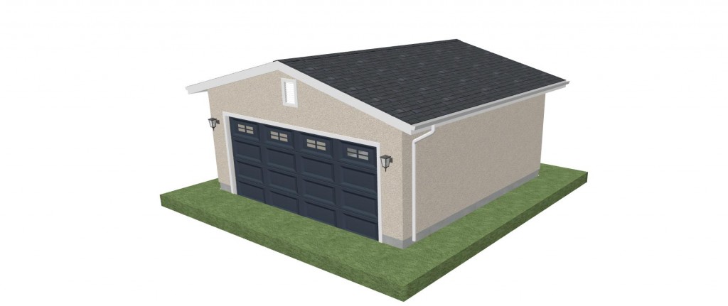 400-480 SQ. FT. Traditional 2-Car Garage