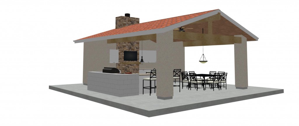 LANAI, PATIO COVER, OUTDOOR KITCHEN