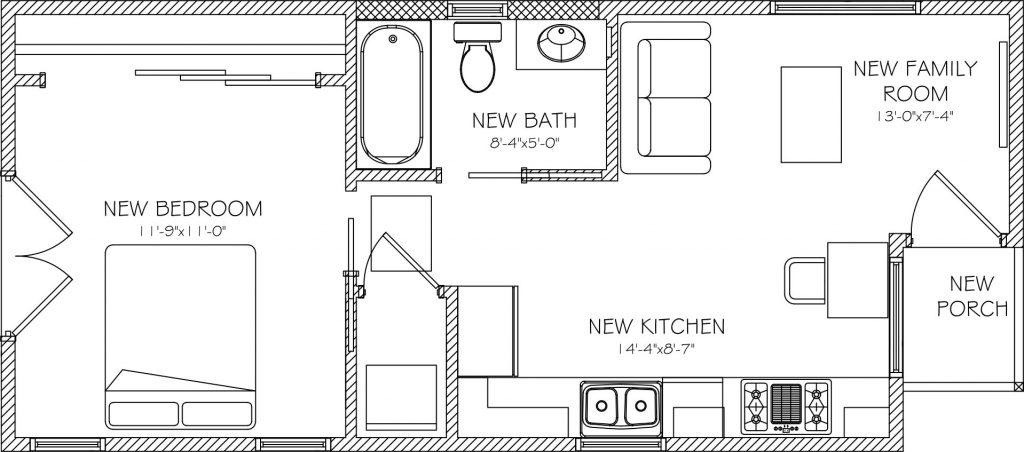 543 SQ. FT. ADU